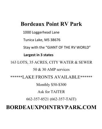Bordeaux Point Rv