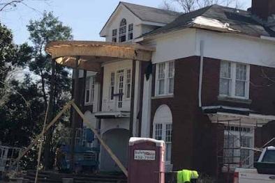 Repairs underway on Hickory Lane mansion